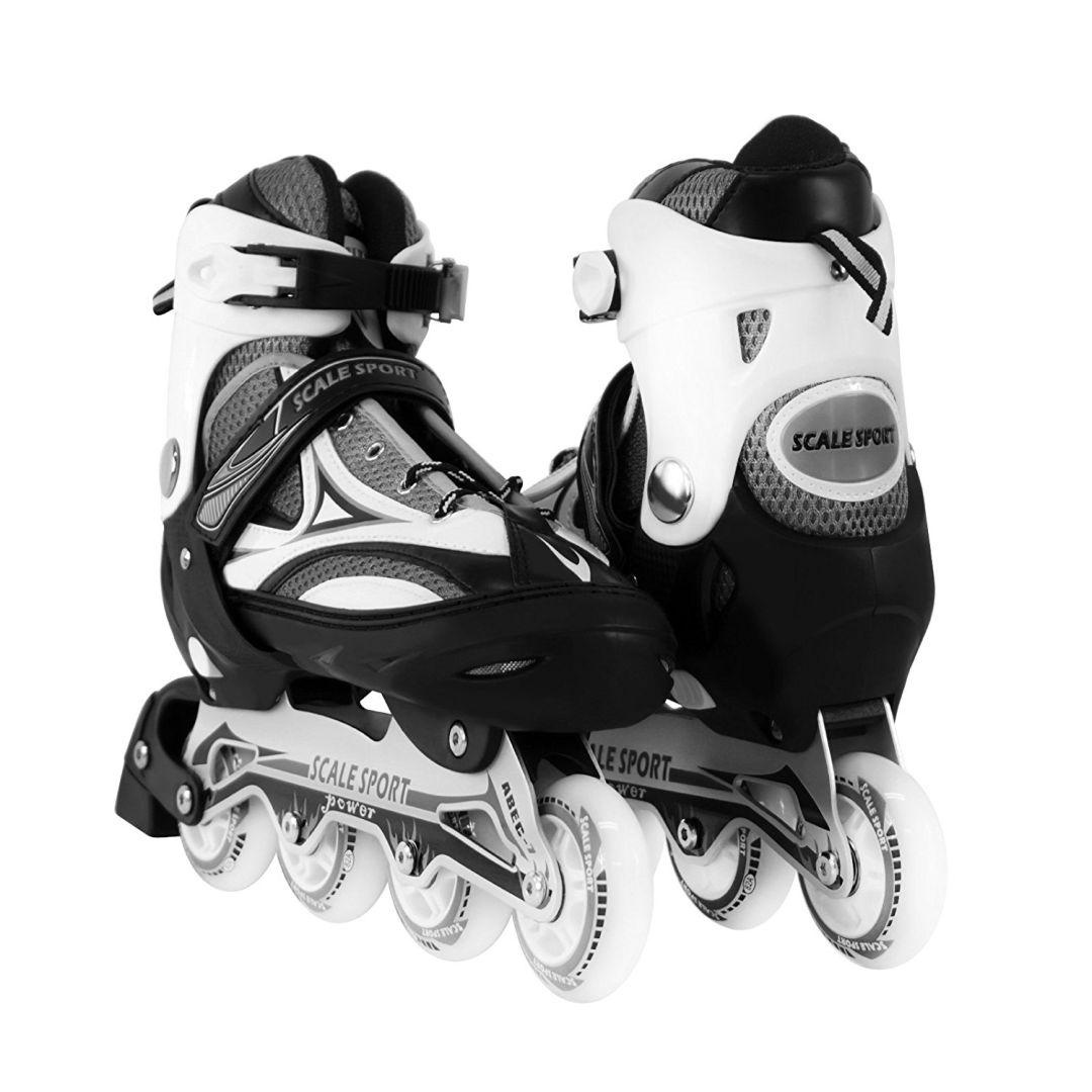 Ролики раздвижные Scale Sports р. 41-44 White/Black