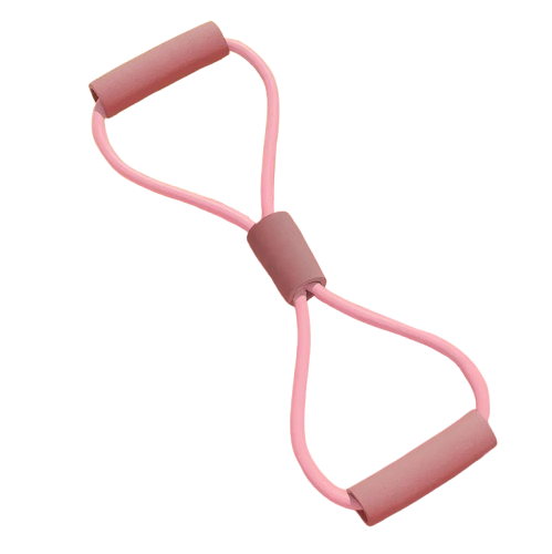 Спортивная резинка-эспандер для тренировок и фитнеса Fitness восьмерка Розовый (FIT4832)