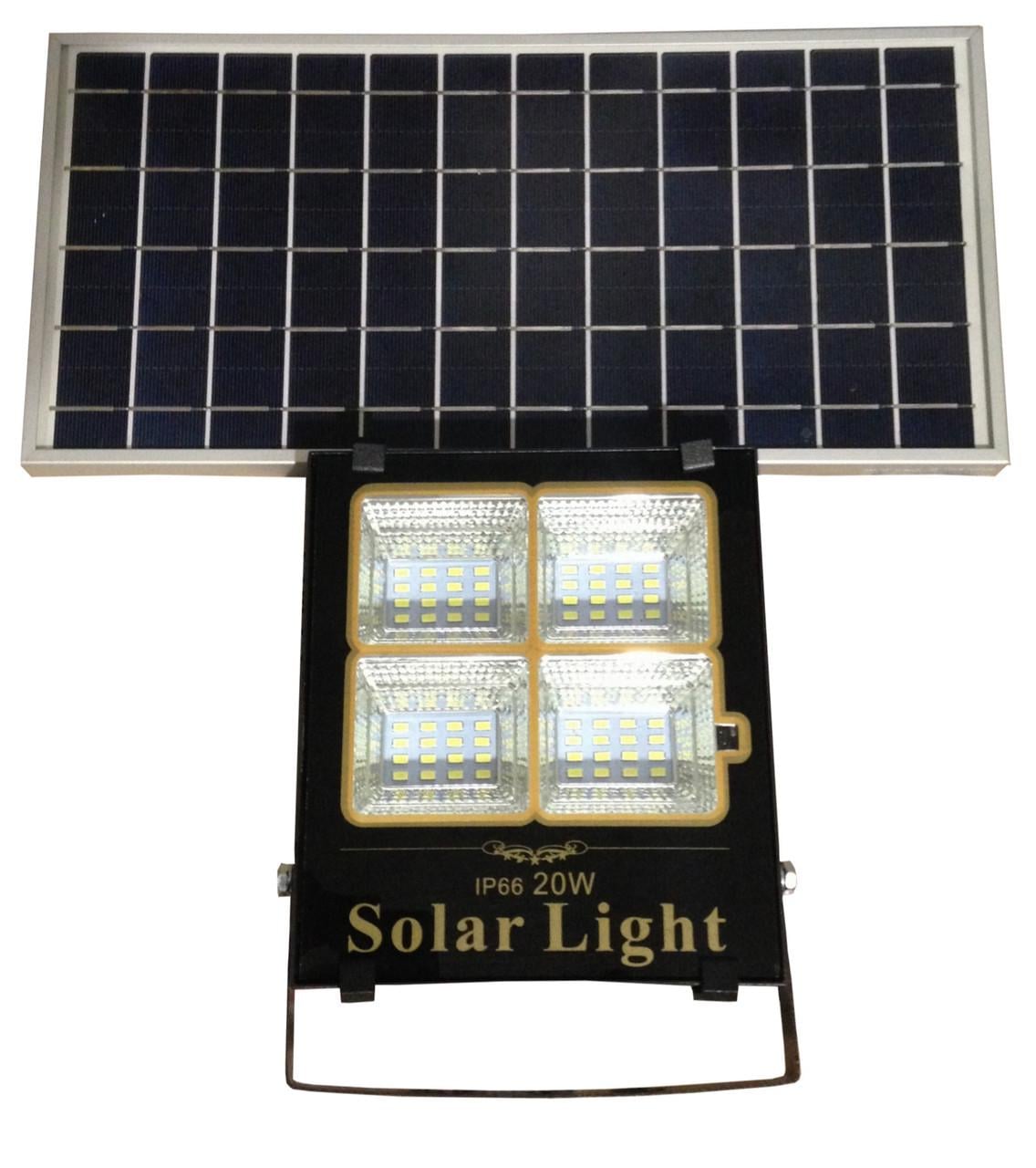 Прожектор Lumano LED/Solar з пультом 20W IP65 6500K (1396602749)