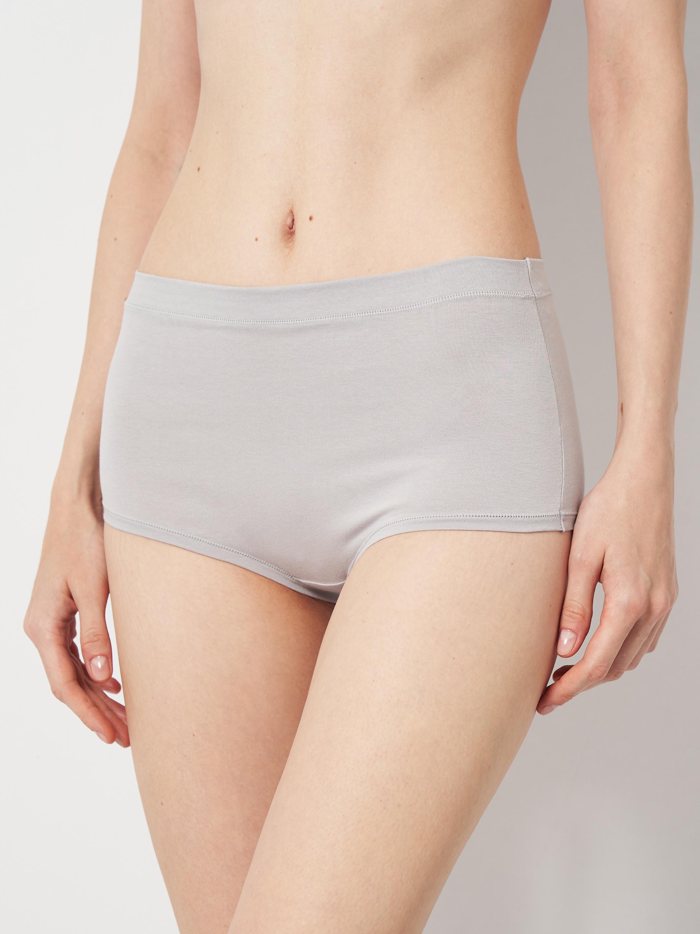 Трусы женские высокие ROZA 240260 S Светло-серый (4824005740947)