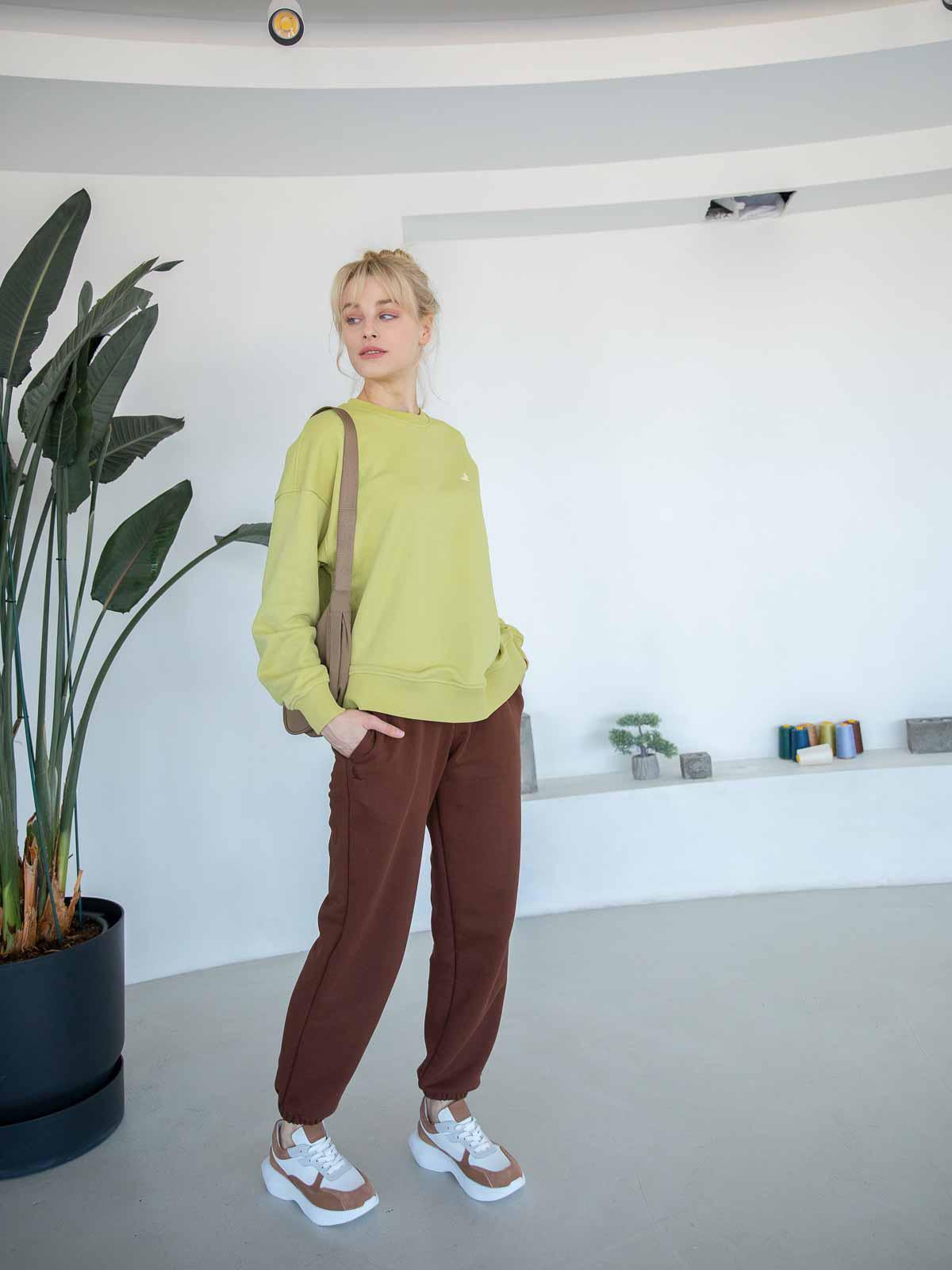 Світшот жіночий вільний FROMUS S/M Фісташковий (2577-14) - фото 3 Світшот жіночий вільний FROMUS S/M Фісташковий (2577-14) - фото 3