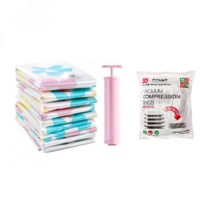 Набор из 8 вакуумных пакетов для хранения вещей с насосом (127337) - фото 2