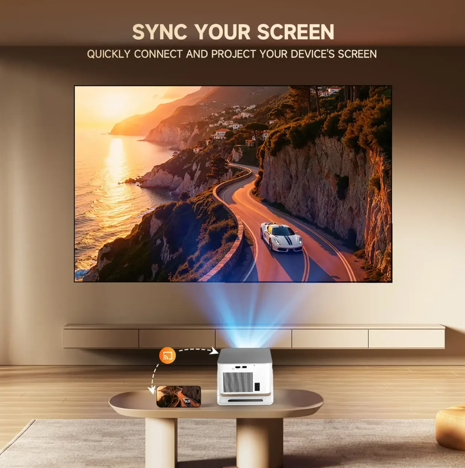 Проєктор MAGCUBIC HY350Max Android 14 900ANSI 8K Support 1080P Native WiFi6 BT5.4 Allwinner H726 портативний - фото 4