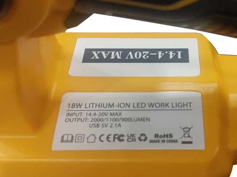 Ліхтар світлодіодний DeWalt HLDJ-05 з горизонтальною ручкою під АКБ (ЛС-0003) - фото 5