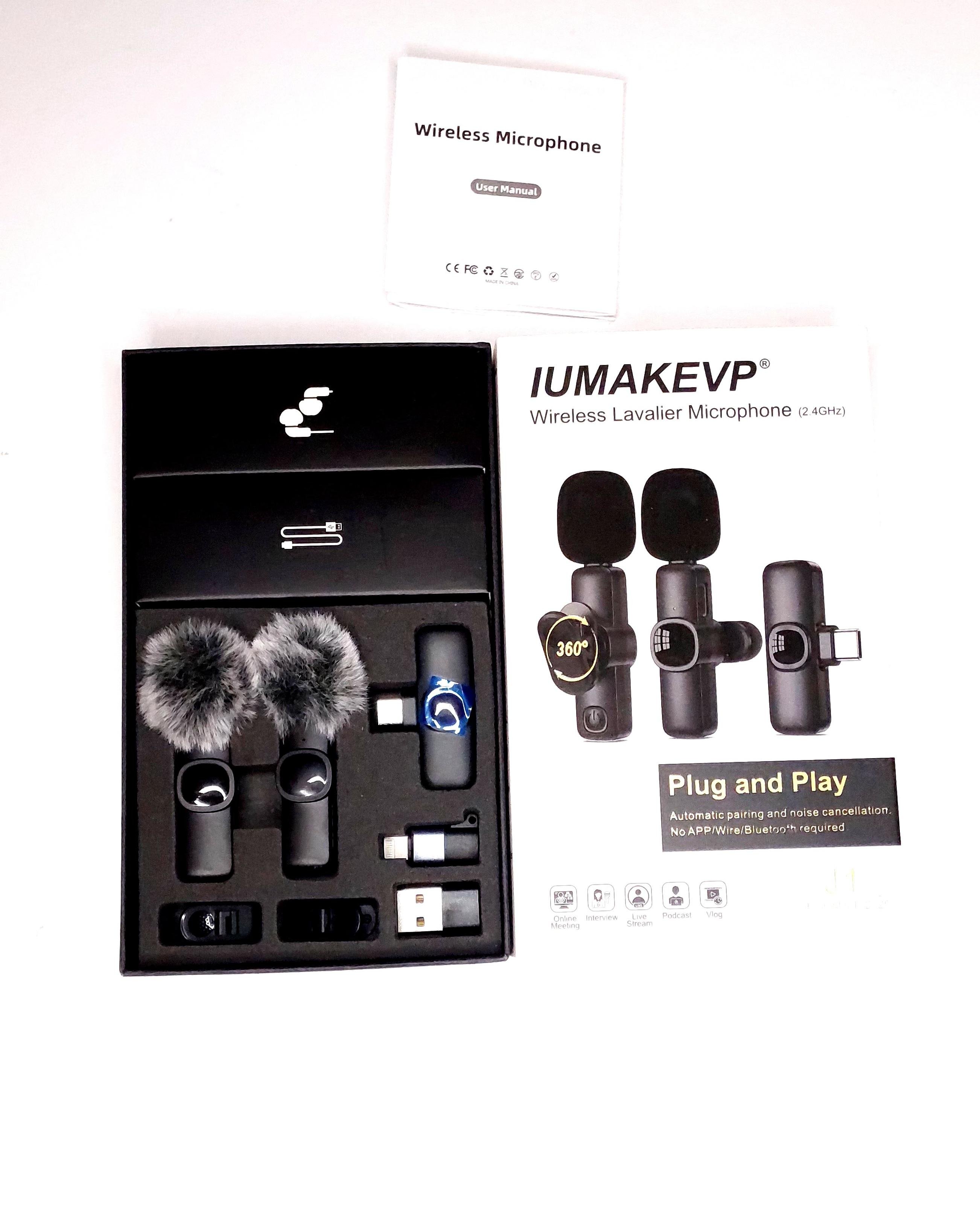 Микрофон петличный IUMAKEVP Type-C для iPhone и Android 2 шт. Микрофон петличный IUMAKEVP Type-C для iPhone и Android 2 шт.