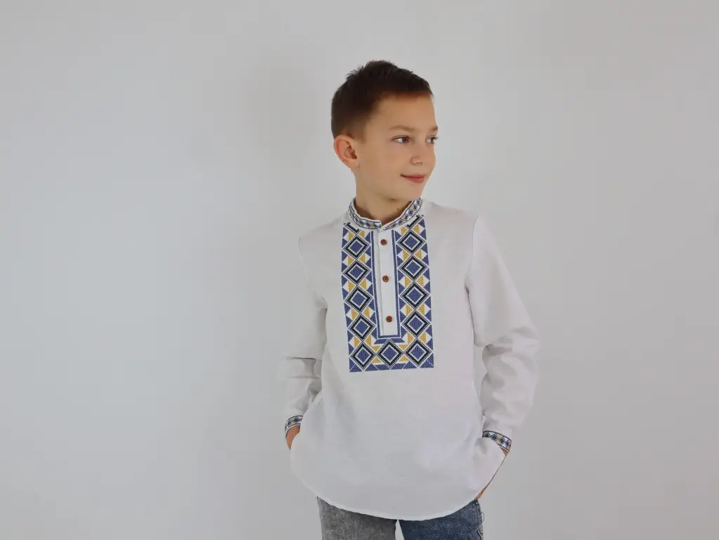 Рубашка детская с вышивкой XRmaster Эней 116 см (0001643) - фото 5