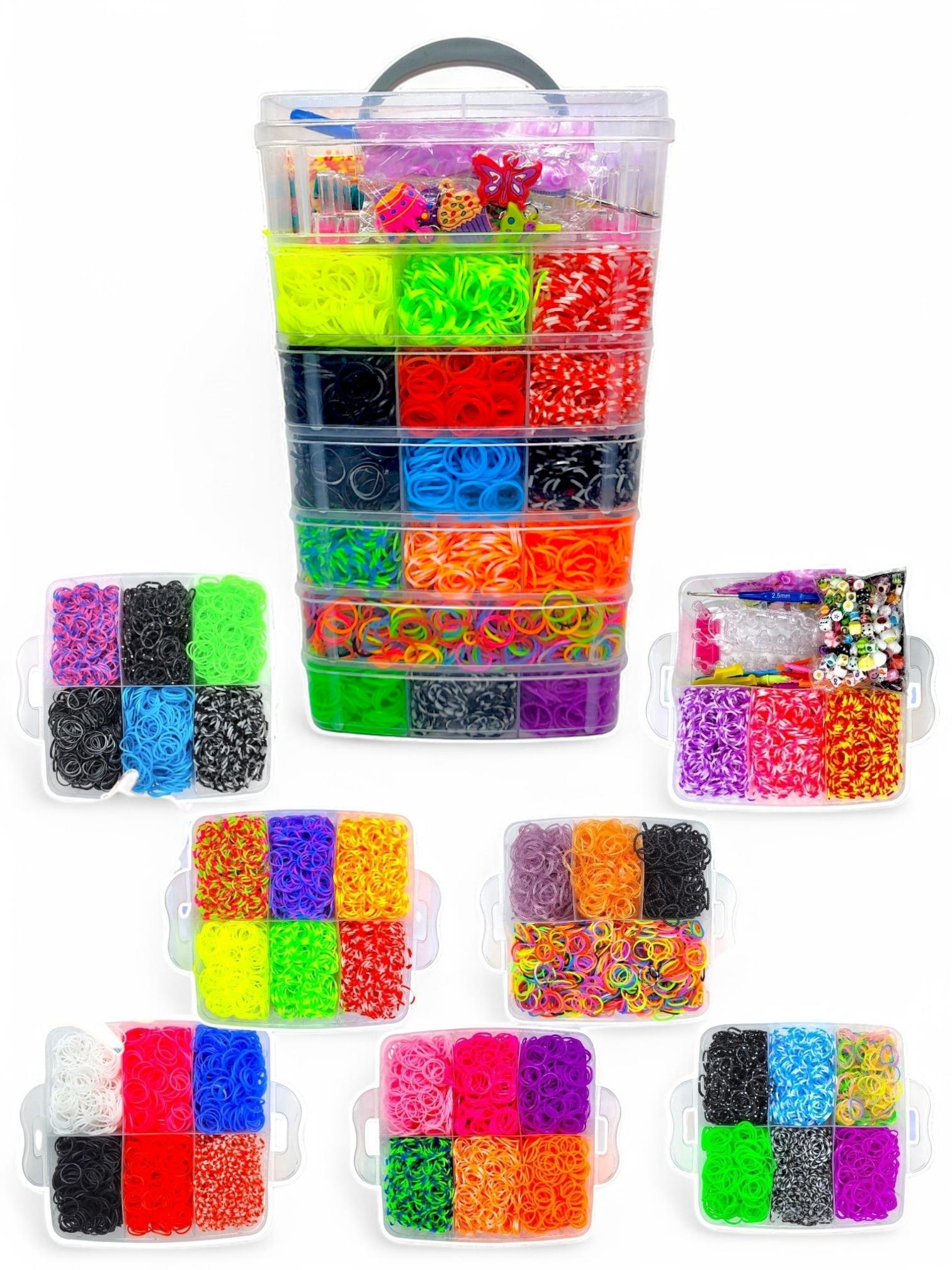Набор для плетения браслетов Fashion Loom Bands Set 7-ярусный 20000 резинок с аксессуарами - фото 2 Набор для плетения браслетов Fashion Loom Bands Set 7-ярусный 20000 резинок с аксессуарами - фото 2
