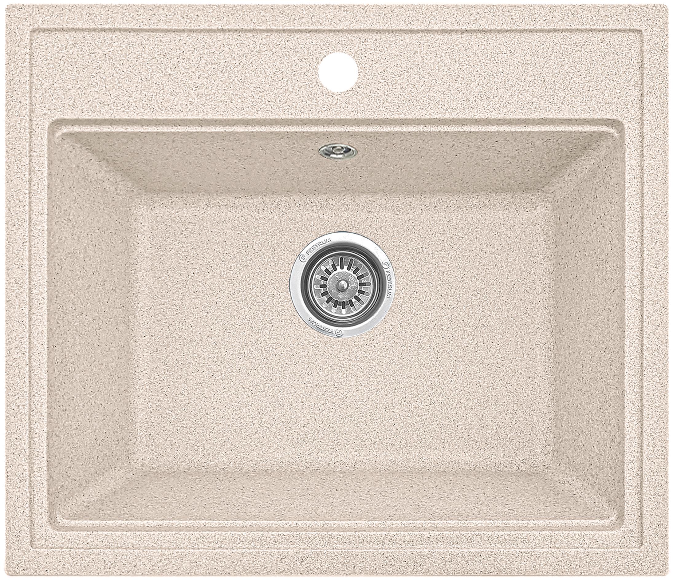 Мойка кухонная Valetti 49C 590x510 мм Бежевый