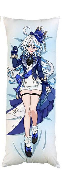 Подушка Дакимакура Фурина Геншин импакт Genshin Impact двухсторонняя 40х100 см (dk0213)