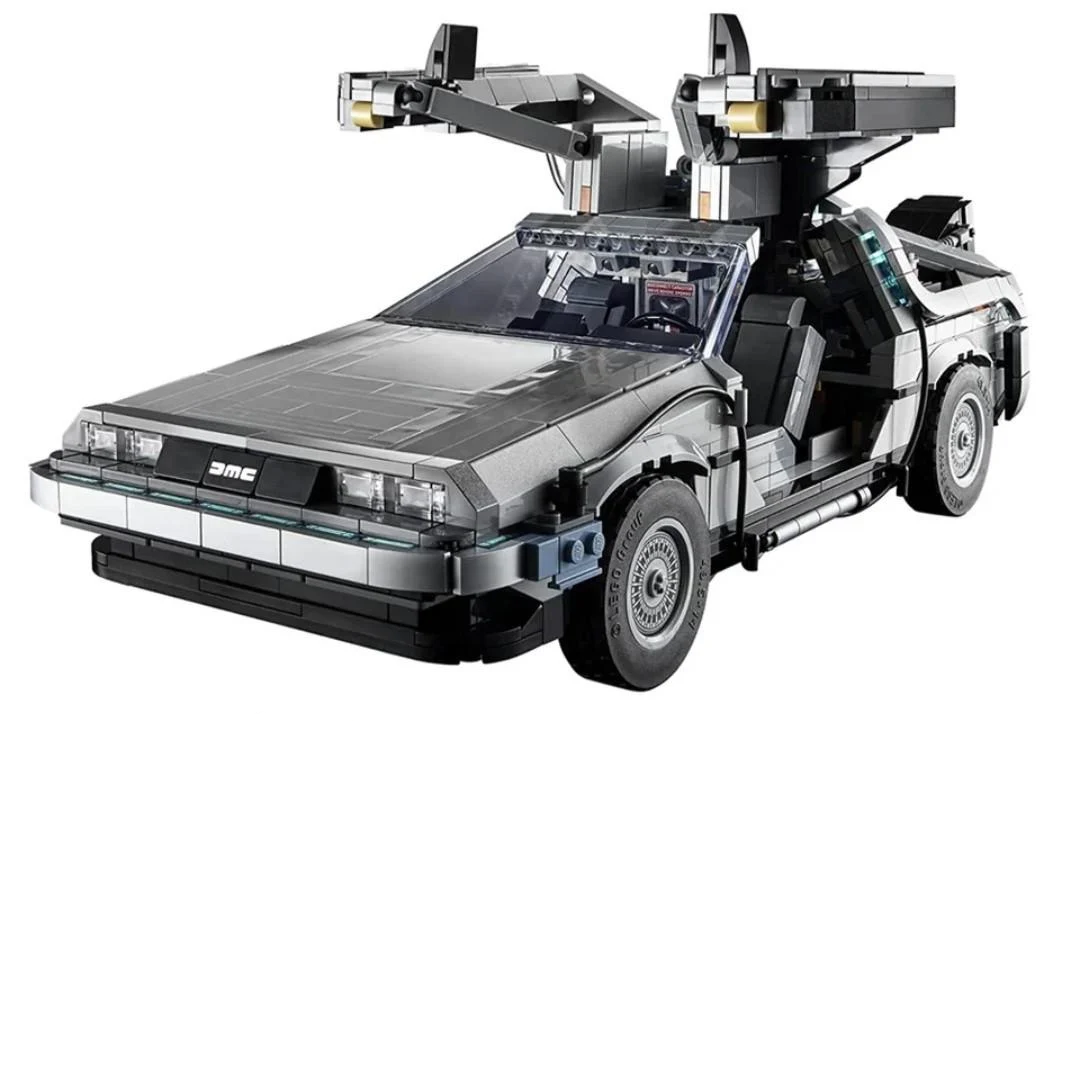 Конструктор DeLorean DMC-12 Де Лориан автомобиль времени из фильма назад в будущее 1872 детали (0105)