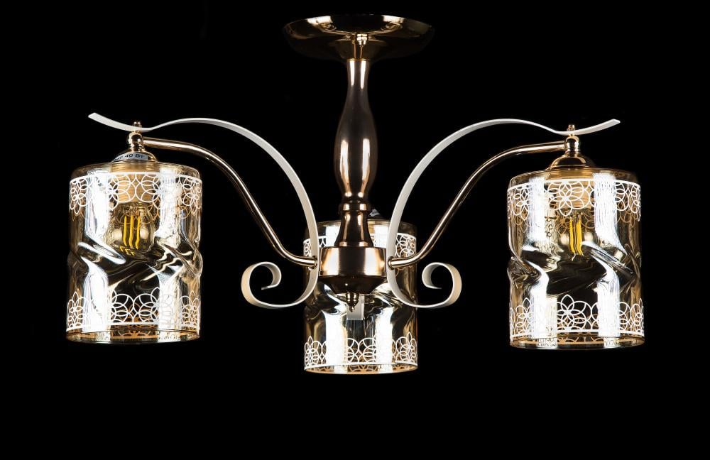 Люстра з плафонами Ray L9579A/3 FG+WHI (IR006325)