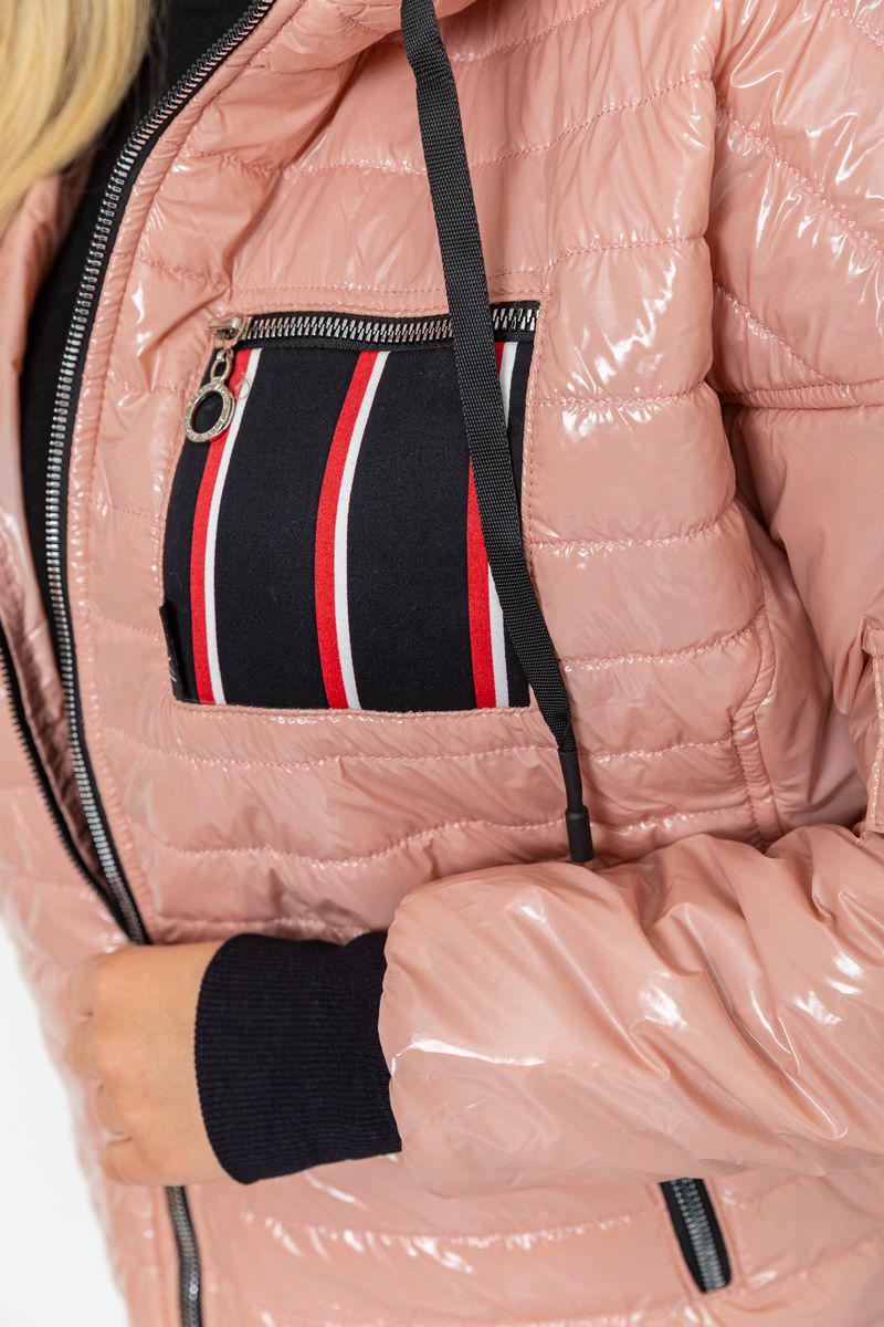 Куртка жіноча Ager демісезонна L-XL Пудровий (102R5222) - фото 5 Куртка жіноча Ager демісезонна L-XL Пудровий (102R5222) - фото 5