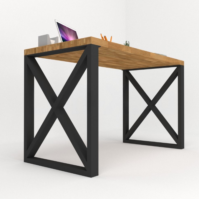 Cтіл EcoLoft IN-2030 Лофт 130х60 см Коричневий (23054974) - фото 2 Cтіл EcoLoft IN-2030 Лофт 130х60 см Коричневий (23054974) - фото 2