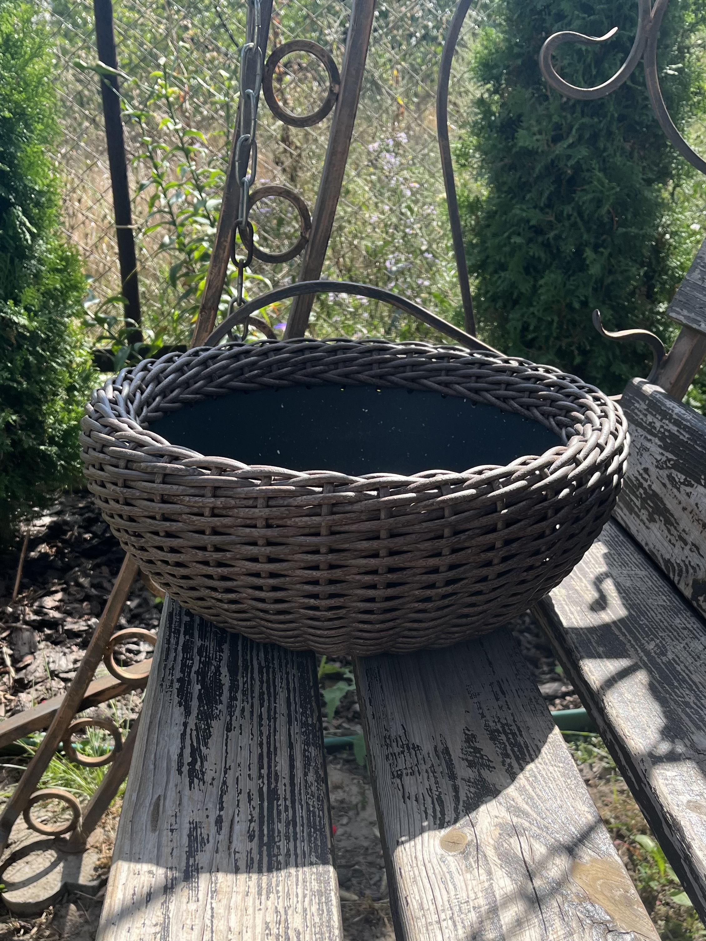 Кашпо-плошка для цветов из искусственного ротанга 12,5 л Фундук (28833619) - фото 2 Кашпо-плошка для цветов из искусственного ротанга 12,5 л Фундук (28833619) - фото 2