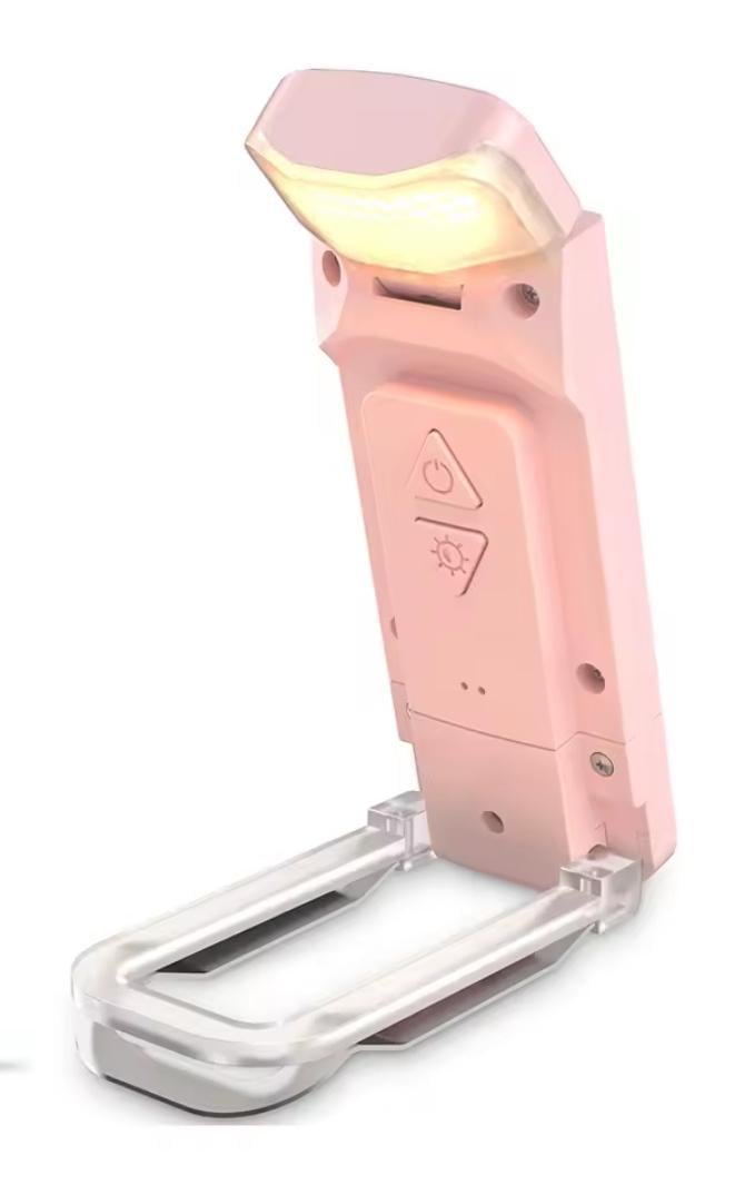Лампа для чтения книг WC821B с защелкой Розовый глянцевый (00007)