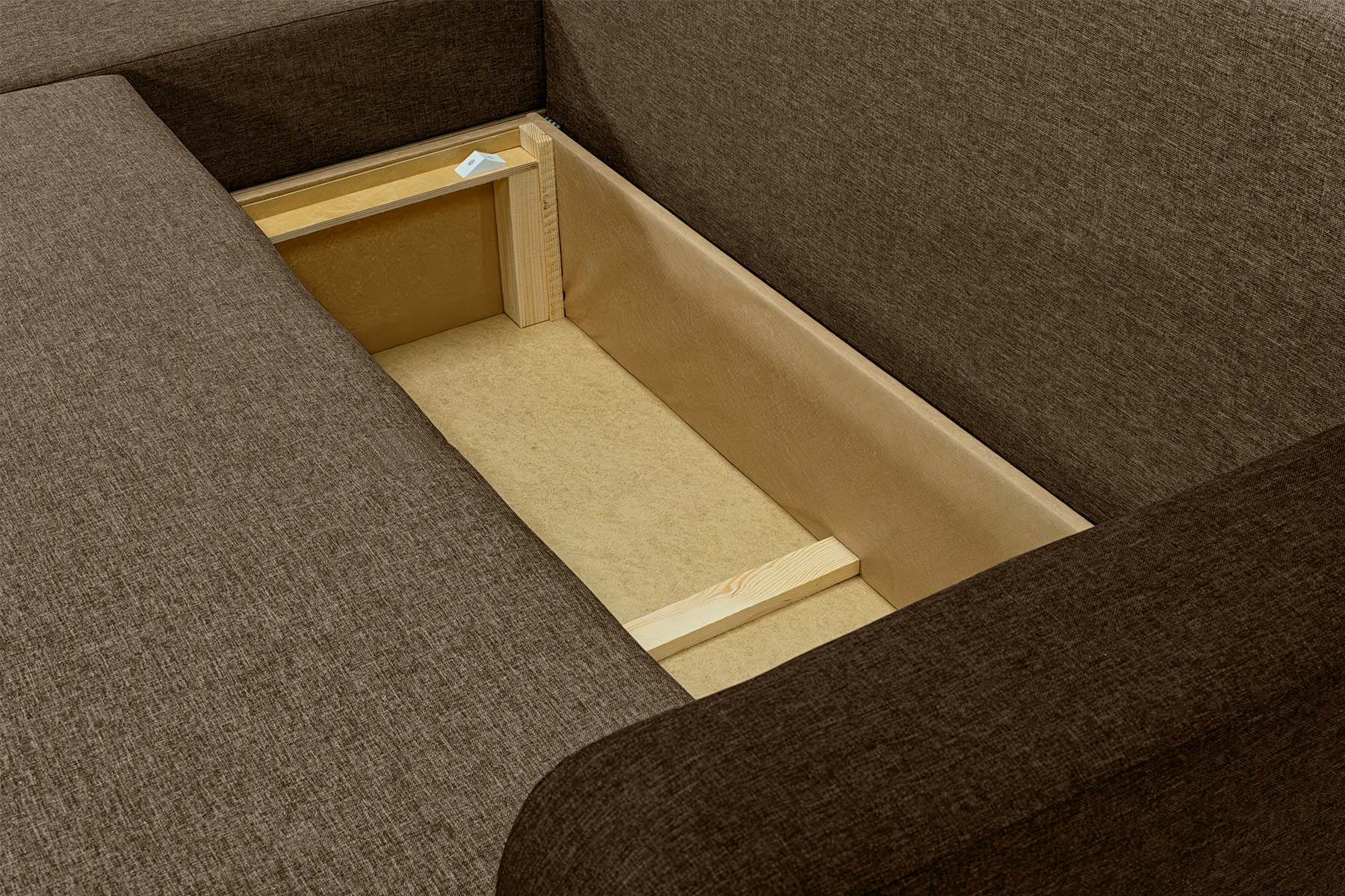 Диван кутовий Париж 235х150 см Бежевий з коричневим (28118819) - фото 5 Диван кутовий Париж 235х150 см Бежевий з коричневим (28118819) - фото 5