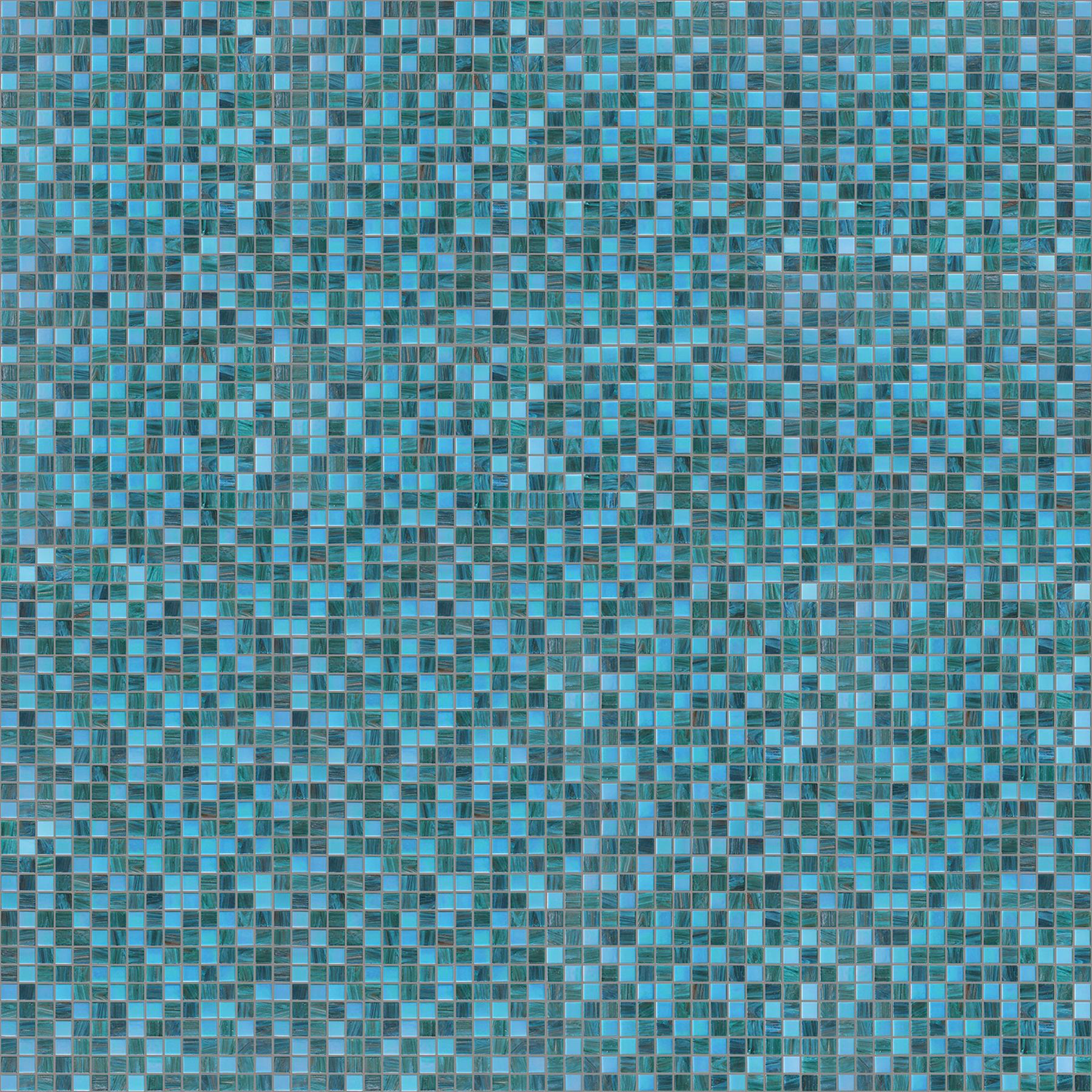 Мікс зі скляної мозаїки Colibri Mosaic Артика 51 Блакитно-зелений