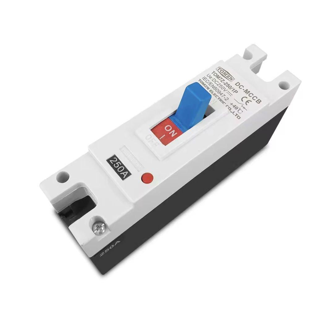 Вимикач постійного струму однополюсний TOMZN DC MCCB TXBD1-250/PV 1p автоматичний 250A