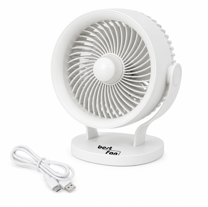 Вентилятор аккумуляторный Best Fan BT-003 USB 15 см 3 скорости (BT-00)