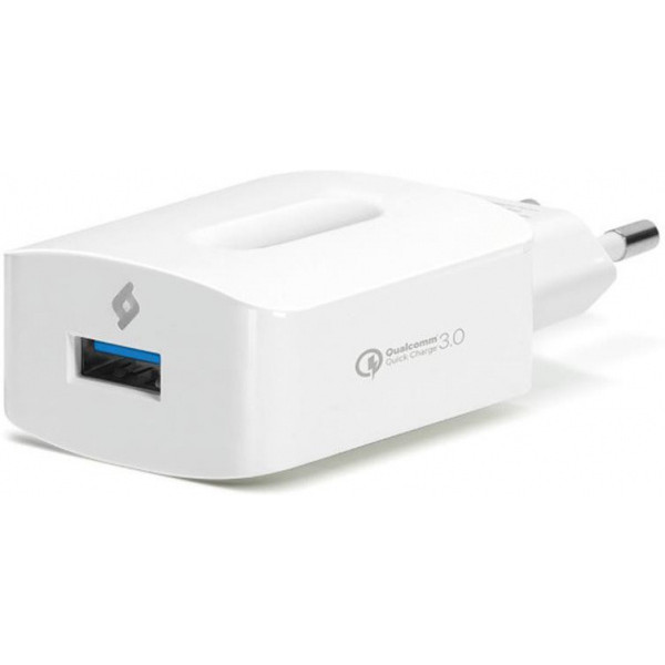 Мережевий зарядний пристрій Ttec SpeedCharger QC 3.0 USB 3A 18W White (2SCQC01K)