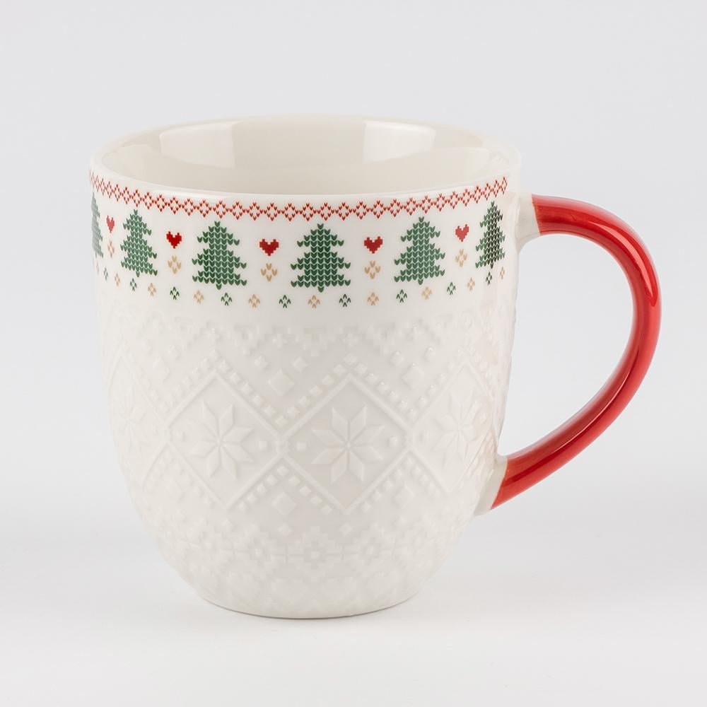 Набір кружок Новорічний візерунок 630 мл 2 шт. (6035-004)