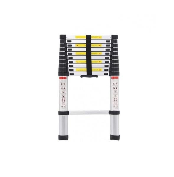 Лестница Техпром телескопическая алюминиевая на 11 ступеней