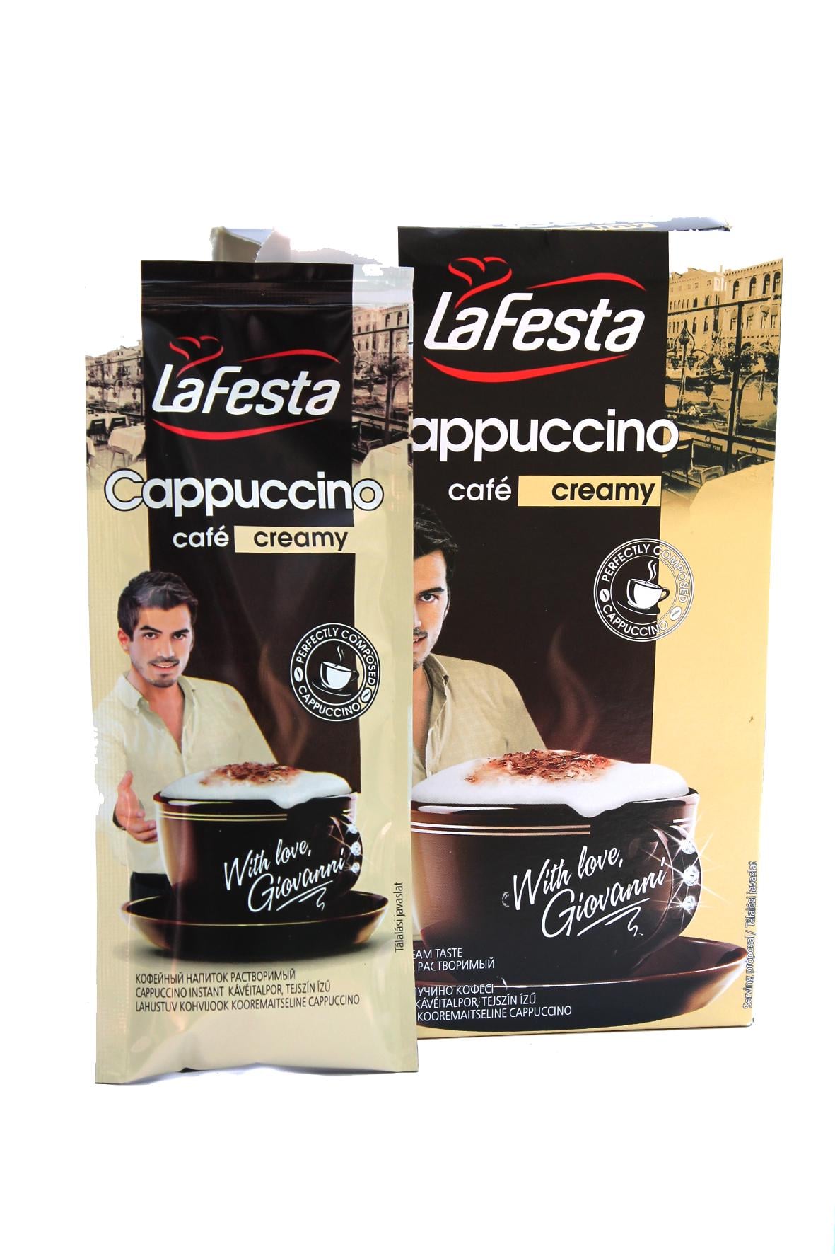 Кавовий напій La Festa capuccino creamy в стіках 10х12,5 г (575)