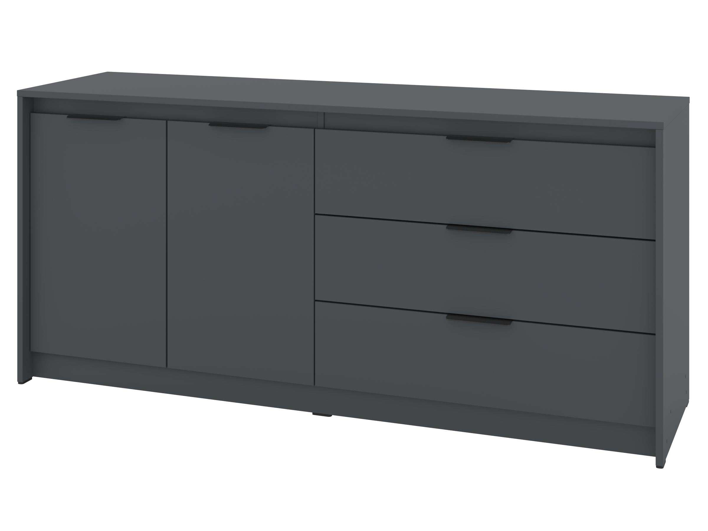 Комод с ящиками PEHOTIN К-2+3 ДСП 160х45,3х73,7 см Антрацит (PN-100424)