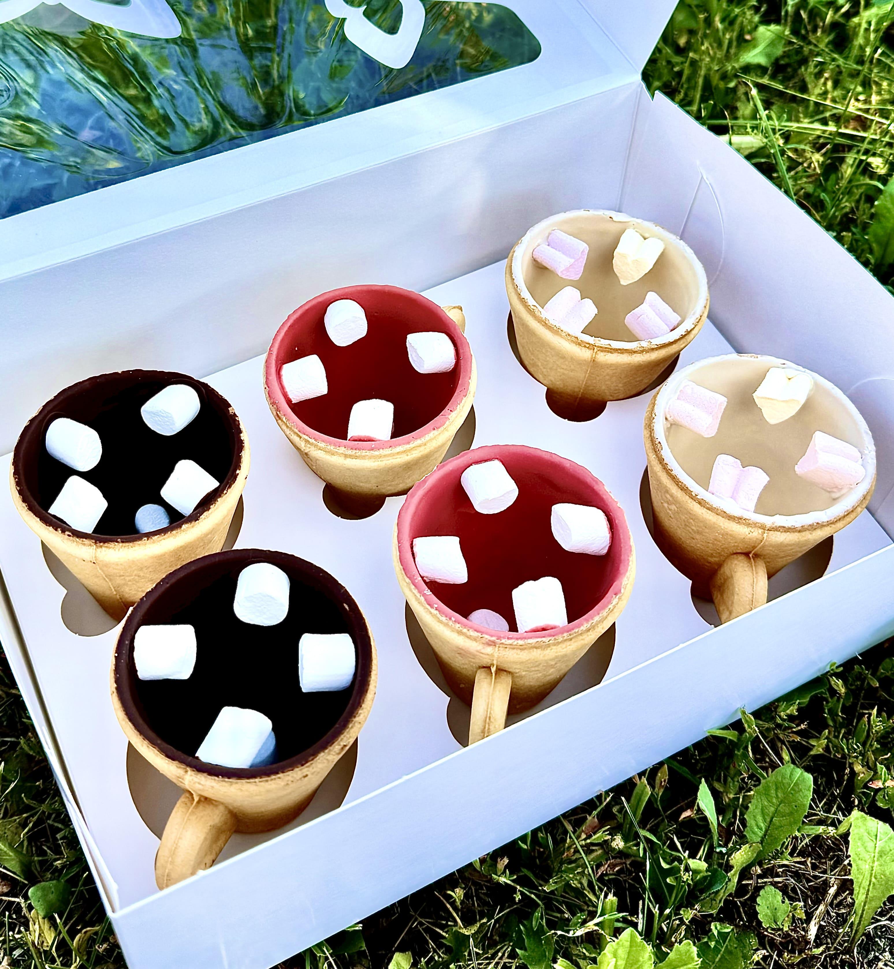 Набор подарочный чашка-печенье с Маршмелло 6 шт. 360 г (id_72)