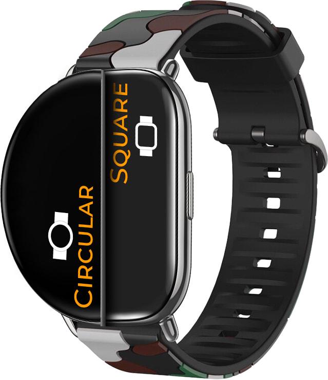 Ремінець Tactic Camouflage для ZEPP E Square/Circular Brown (32928-30)