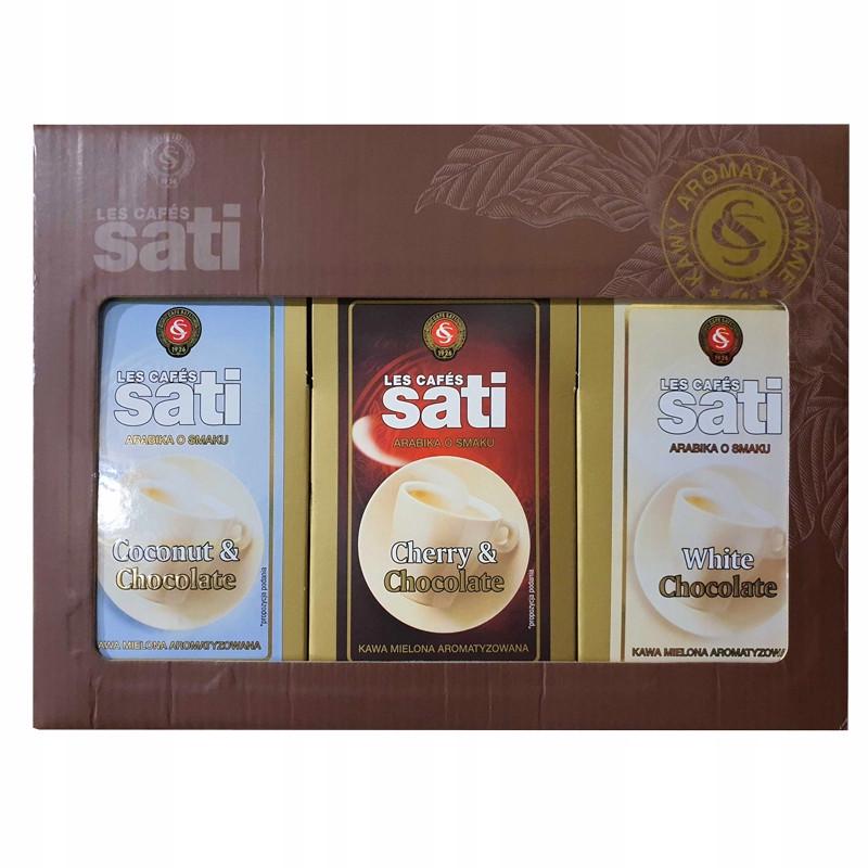 Сет меленої кави ароматизованої Sati 200 г 3 шт. - фото 2 Сет меленої кави ароматизованої Sati 200 г 3 шт. - фото 2