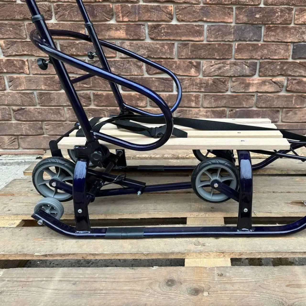 Санки-трансформер детские с колесами Патриот LUX 2026 Синий - фото 10