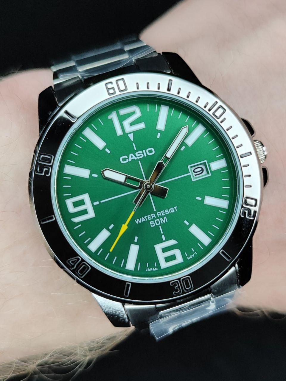 Наручные часы мужские Casio MTP-VD01D-3B Timeless Collection Зеленый (2670257523) Наручные часы мужские Casio MTP-VD01D-3B Timeless Collection Зеленый (2670257523)