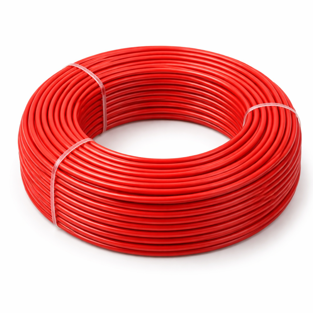 Кабель медный гибкий 22AWG 0,3 кв. мм силиконовый термостойкий -60…+200°C 8A 600V 60x0,08TS Ø 1,7 мм Красный (2936467404)