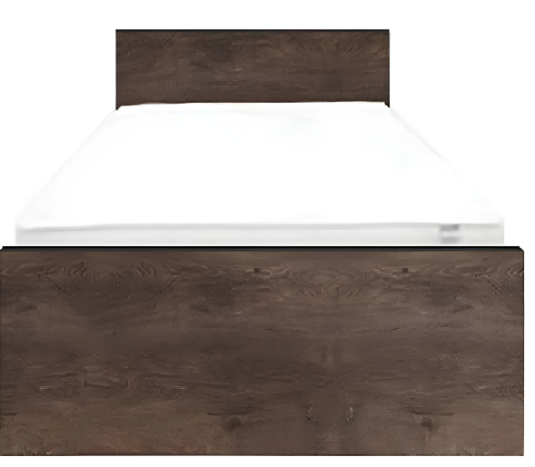 Кровать односпальная ВМК Джули LOZ/90 без основания под матрас 90x200 см Венге магия/Дуб конкордия (BRW-1536)