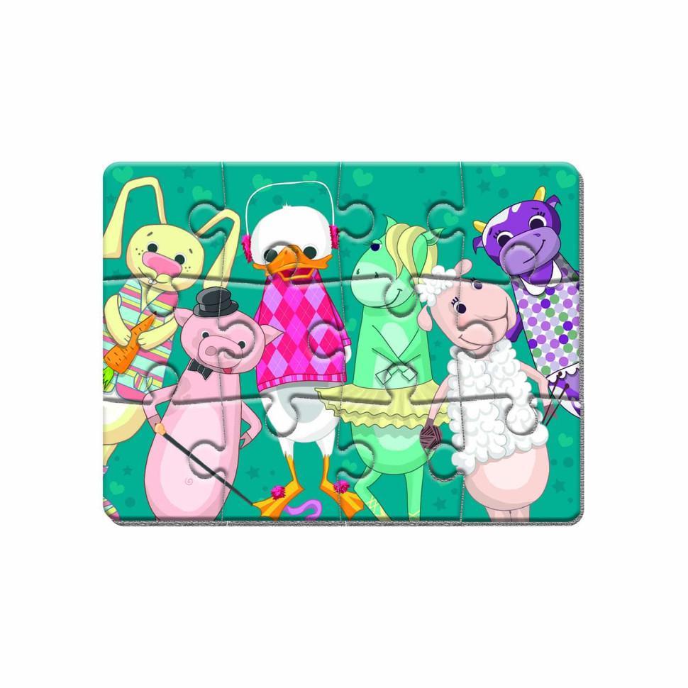 Пазли магнітні Vladi toys VT3301-01 Малюк зможе Звірятка А5