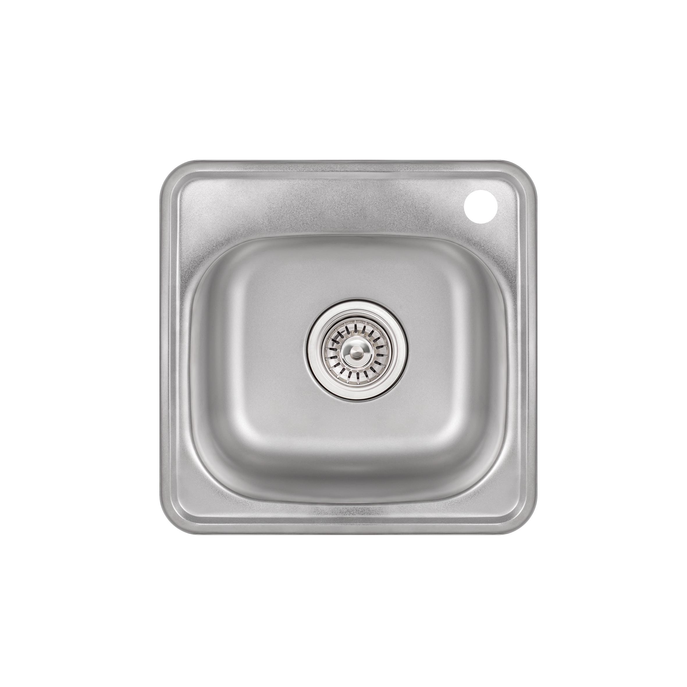 Кухонная мойка Lidz 38x38 0,6 мм Satin (LIDZ3838POL06)