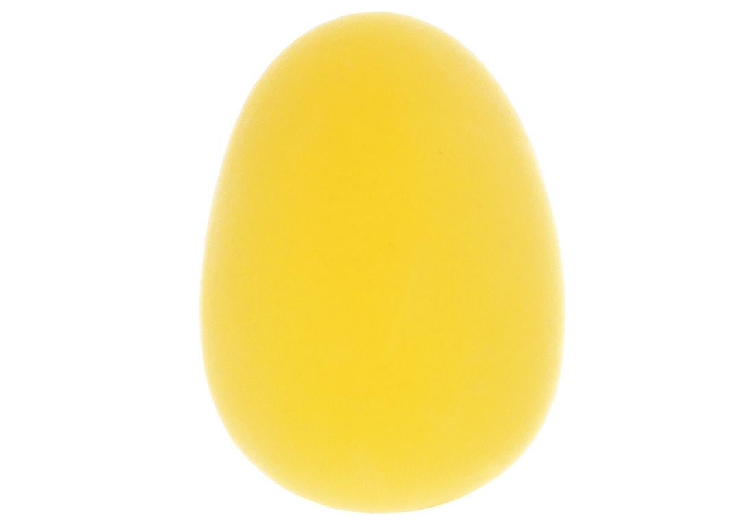 Набор яиц декоративных BonaDi с флоковым напылением 13 см 6 шт. Желтый (113-078)
