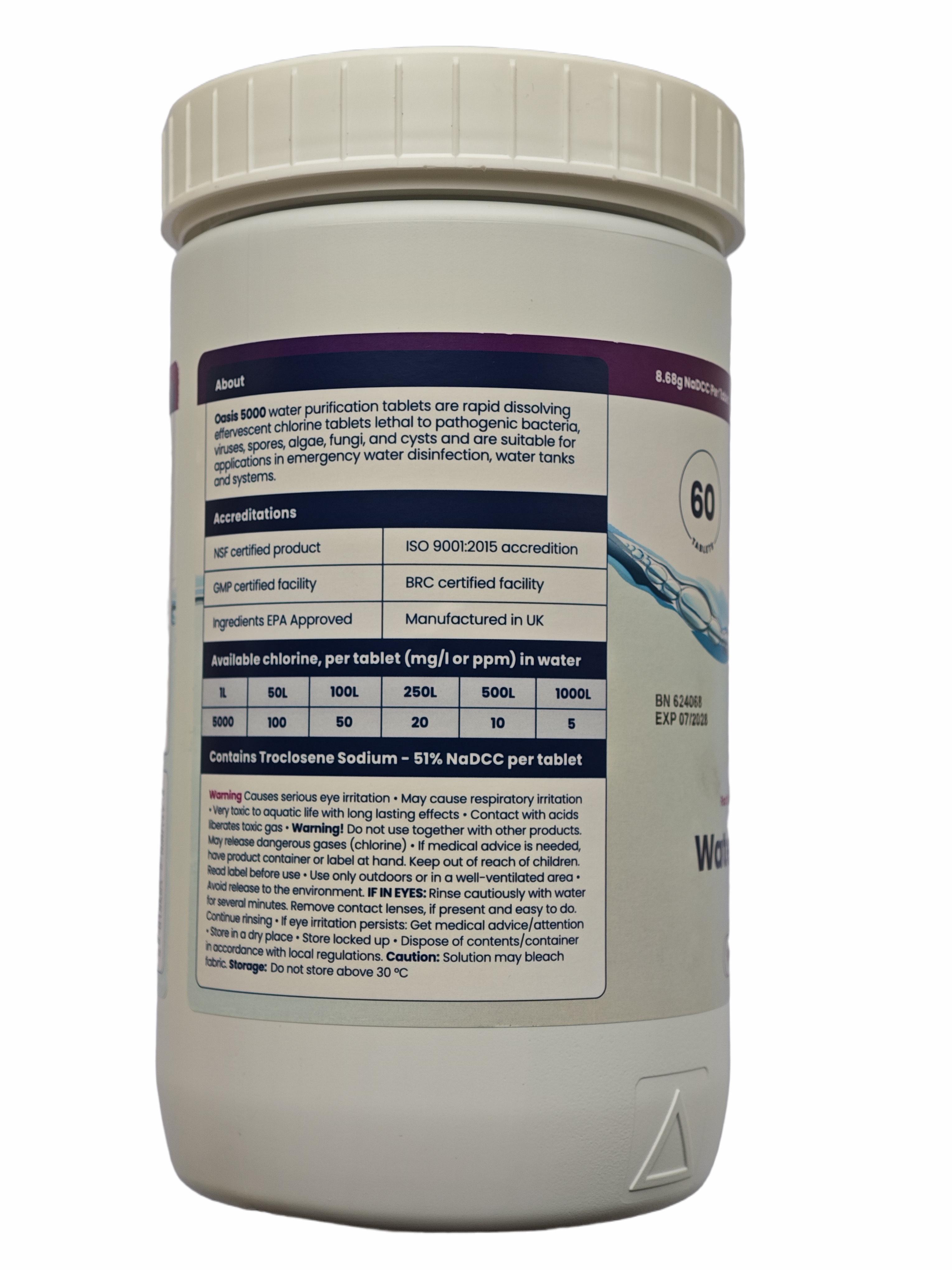 Таблетка для дезинфекции Oasis 5000 8,68 г NaDCC 1 таб. (99) - фото 2 Таблетка для дезинфекции Oasis 5000 8,68 г NaDCC 1 таб. (99) - фото 2