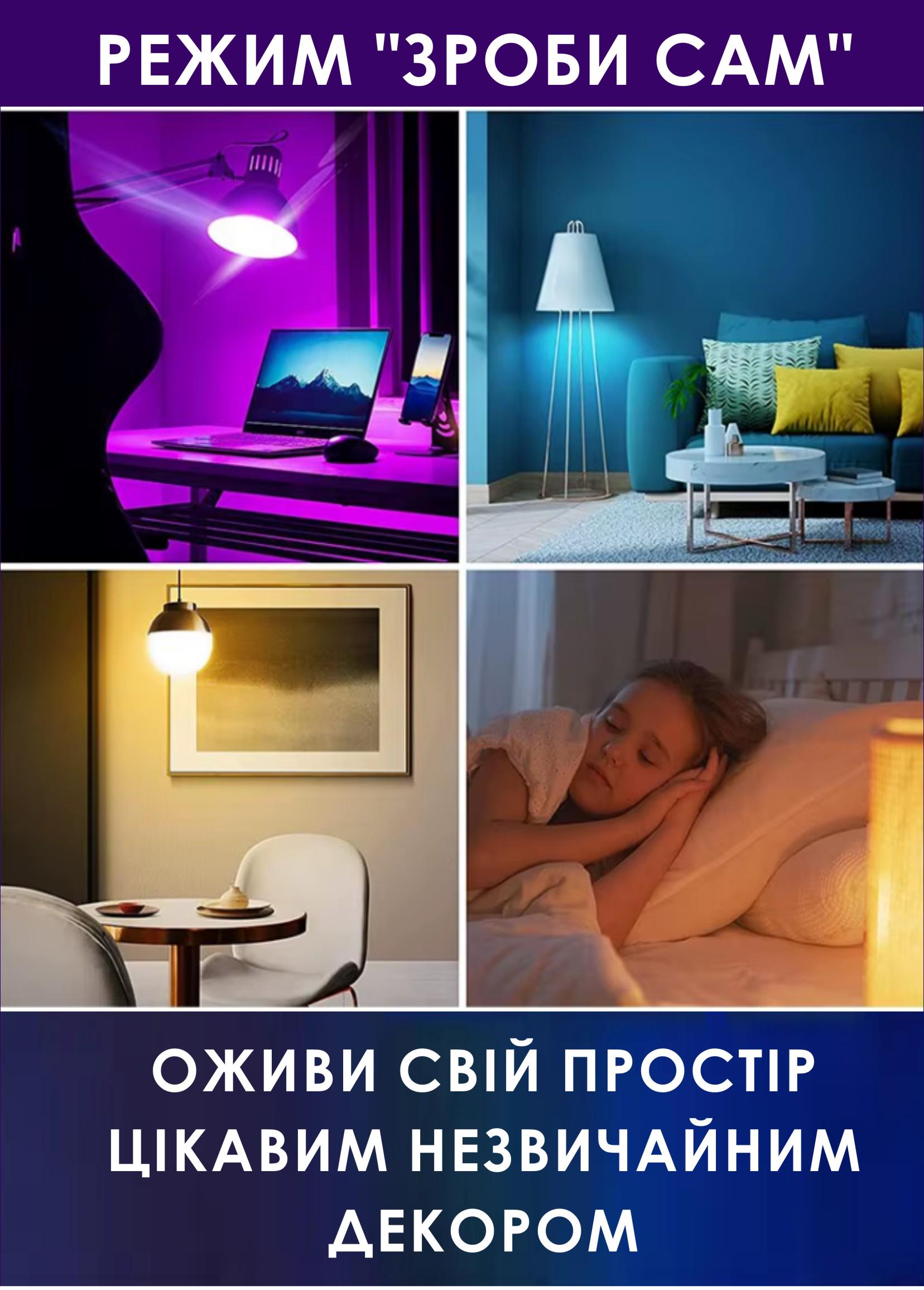 Умная лампочка Tuya Smart LED WiFi A60 E27 2700-6500K 15W Color/White (178096) - фото 9 Умная лампочка Tuya Smart LED WiFi A60 E27 2700-6500K 15W Color/White (178096) - фото 9