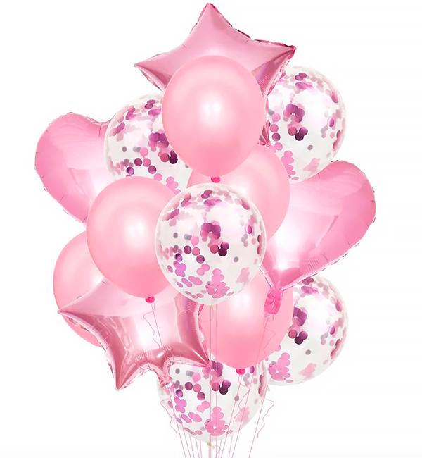 Воздушные шары Set 14 шт. Pink Воздушные шары Set 14 шт. Pink