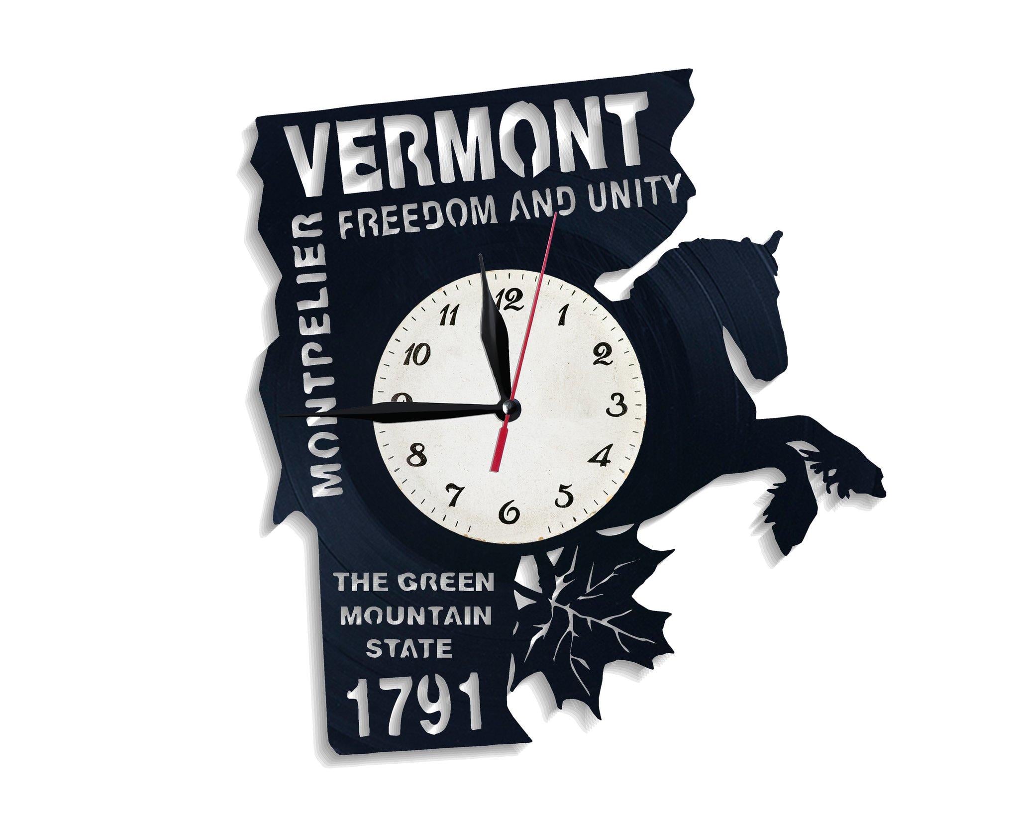 Часы настенные Вермонт 2886 из виниловой пластинки