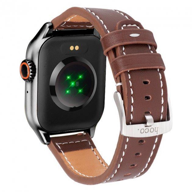 Смарт-годинник Hoco Y17 BT Call Track HeartRate IP67 Чорний (12837302) - фото 4