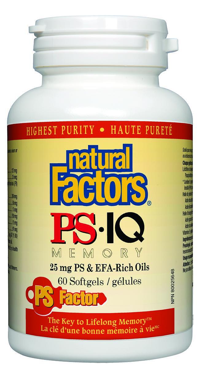Диетическая добавка Natural Factors PS-IQ Memory 60 капсул (00000036292)