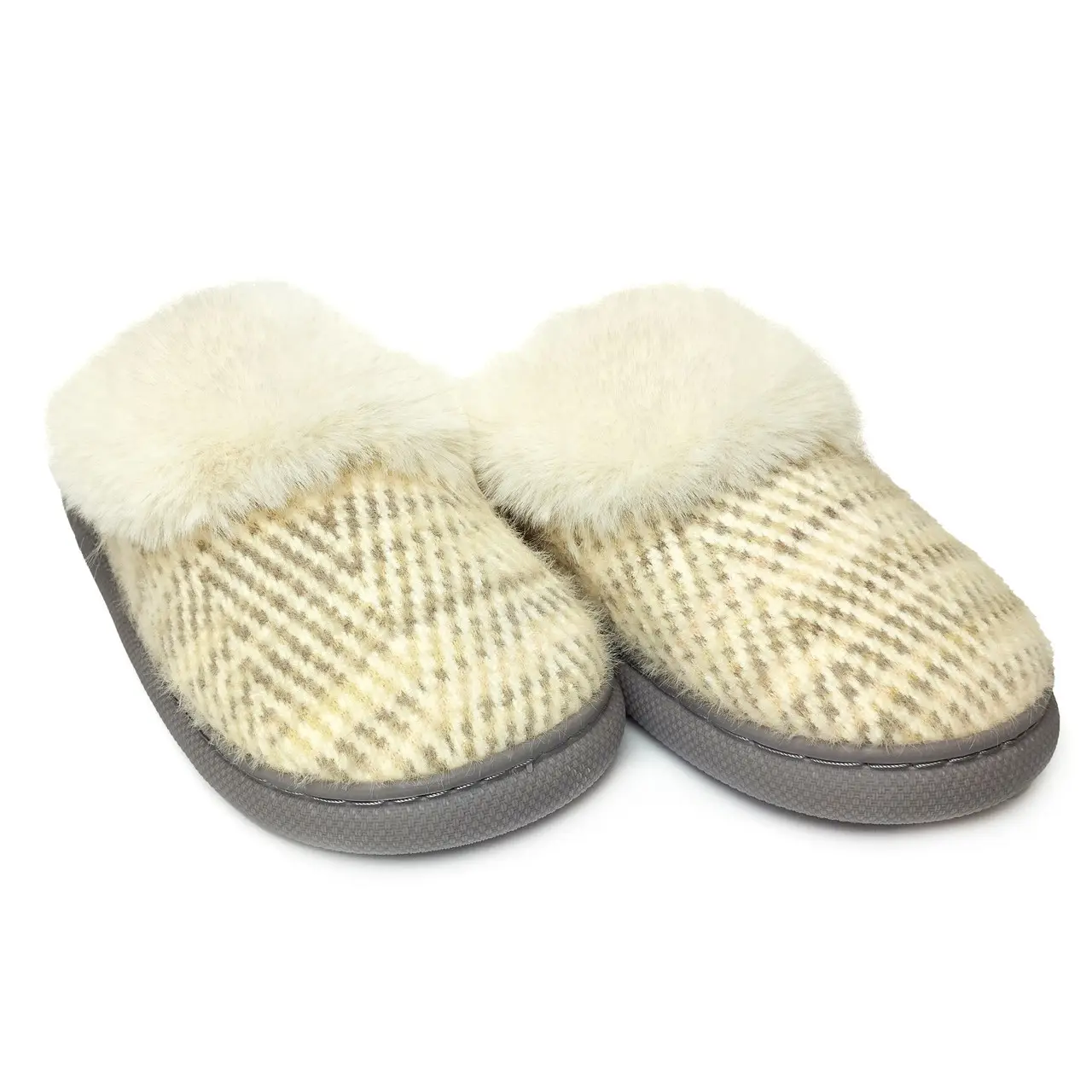 Домашні тапочки жіночі Jomix махрові 24 см р. 38 Сірий  (MU-8550-23)