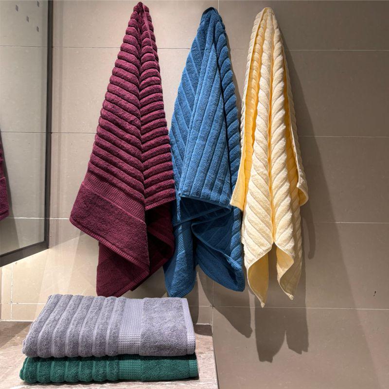 Набір рушників для ванної Lovely Svi Oxford Stripe жаккард 2 шт. 70х140 см Charcoal (241124) - фото 5