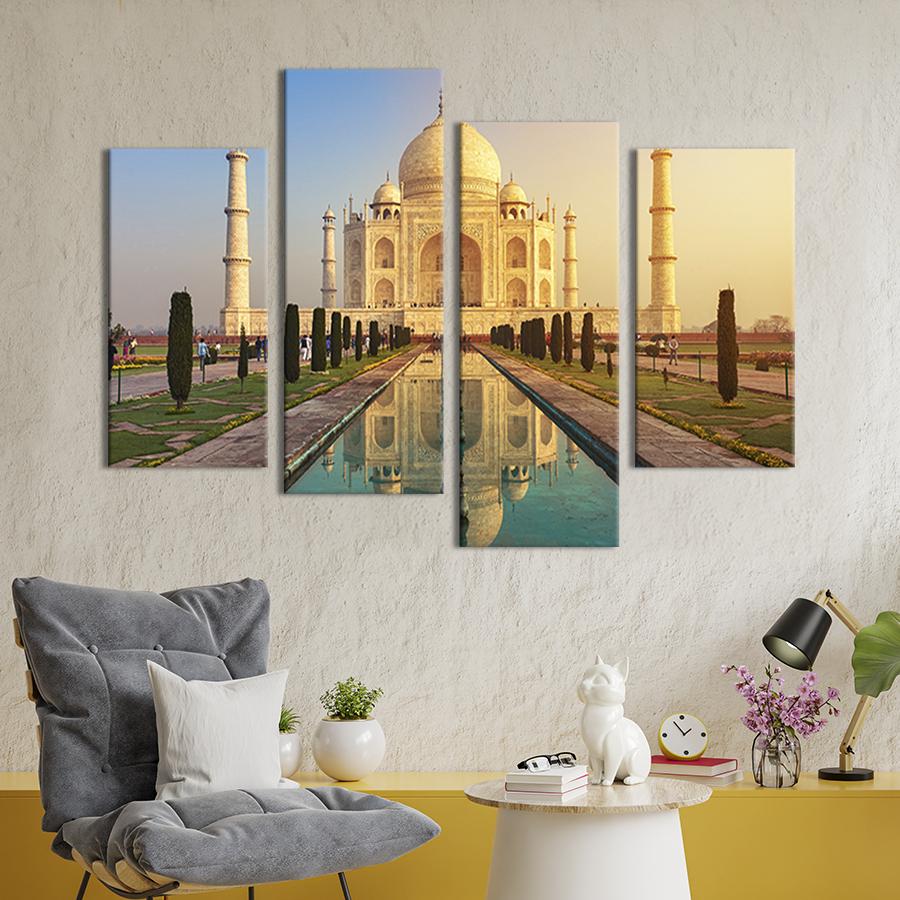 Картина модульная из 4 частей Тадж-Махал - величайший дворец L 129x90 см (364-42)