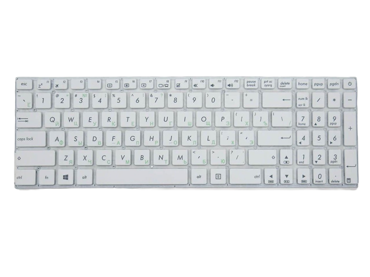 Клавиатура для ноутбука Asus X540YA матовая (0KNB0-610TRU00)