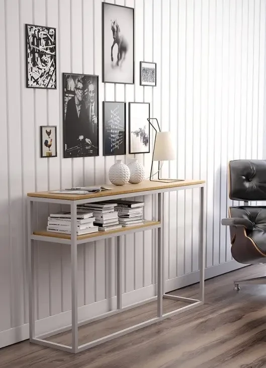 Столик консольный Loft NS-402 для работы и кабинета Белый (3075781390)