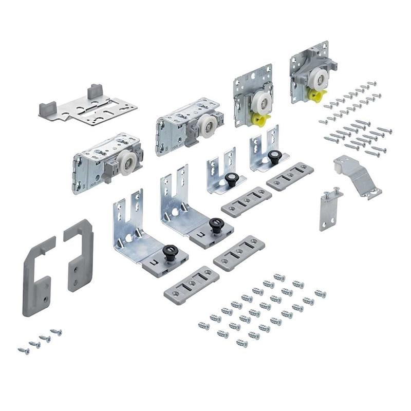 Комплект роликов Hettich TopLine L v2.0 для 2-дверного шкафа передняя дверь слева 18-30 мм (9242711)